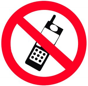 Cell phone warning