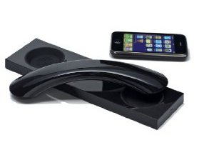 MM03 Moshi Moshi Curve Handset and Weighted Base for iPhone, Blackberry and all mobile Bluetooth devices